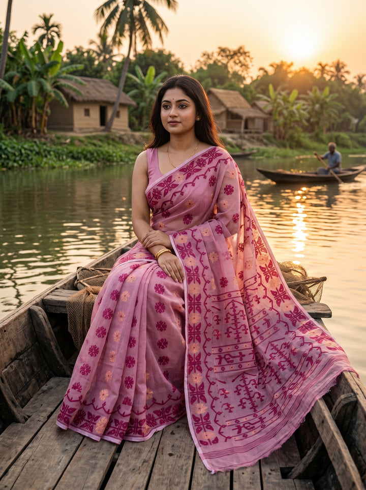 Kanaklata  Jamdani  Saree