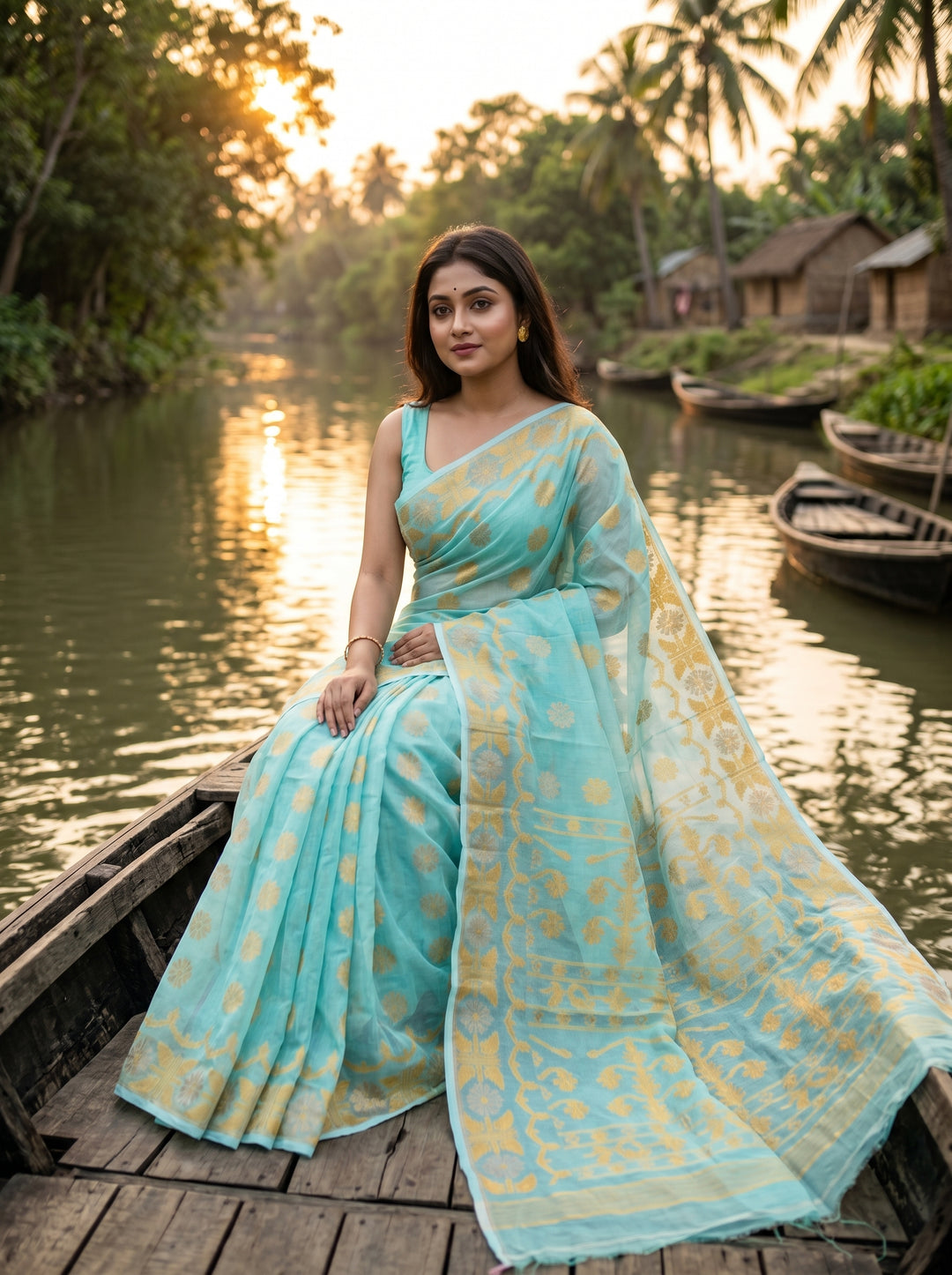 Kanaklata  Jamdani  Saree