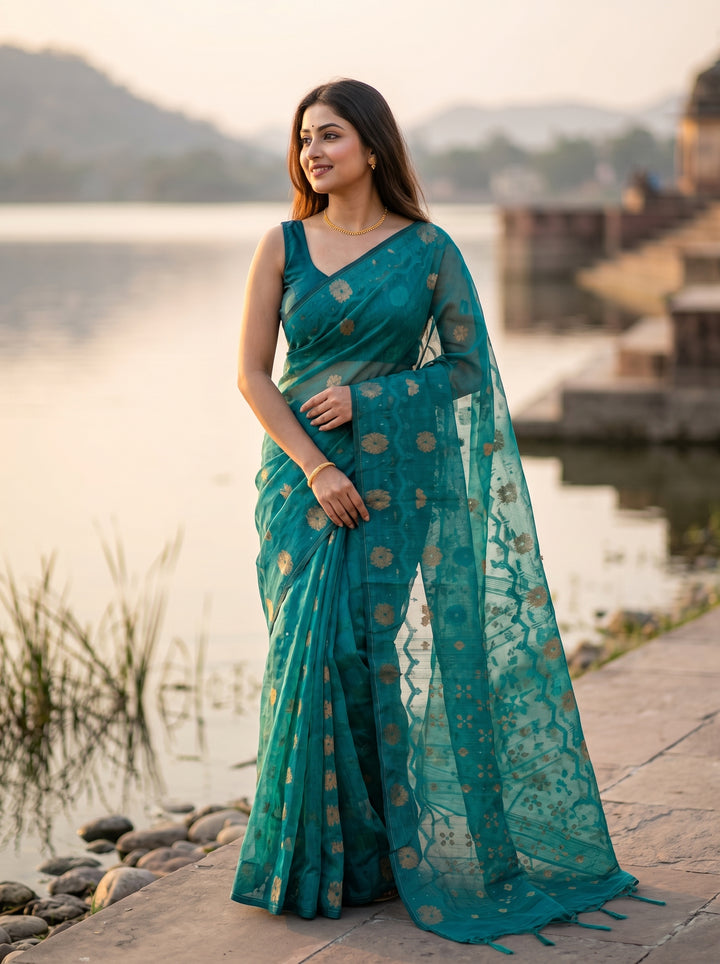 Kanaklata  Jamdani  Saree