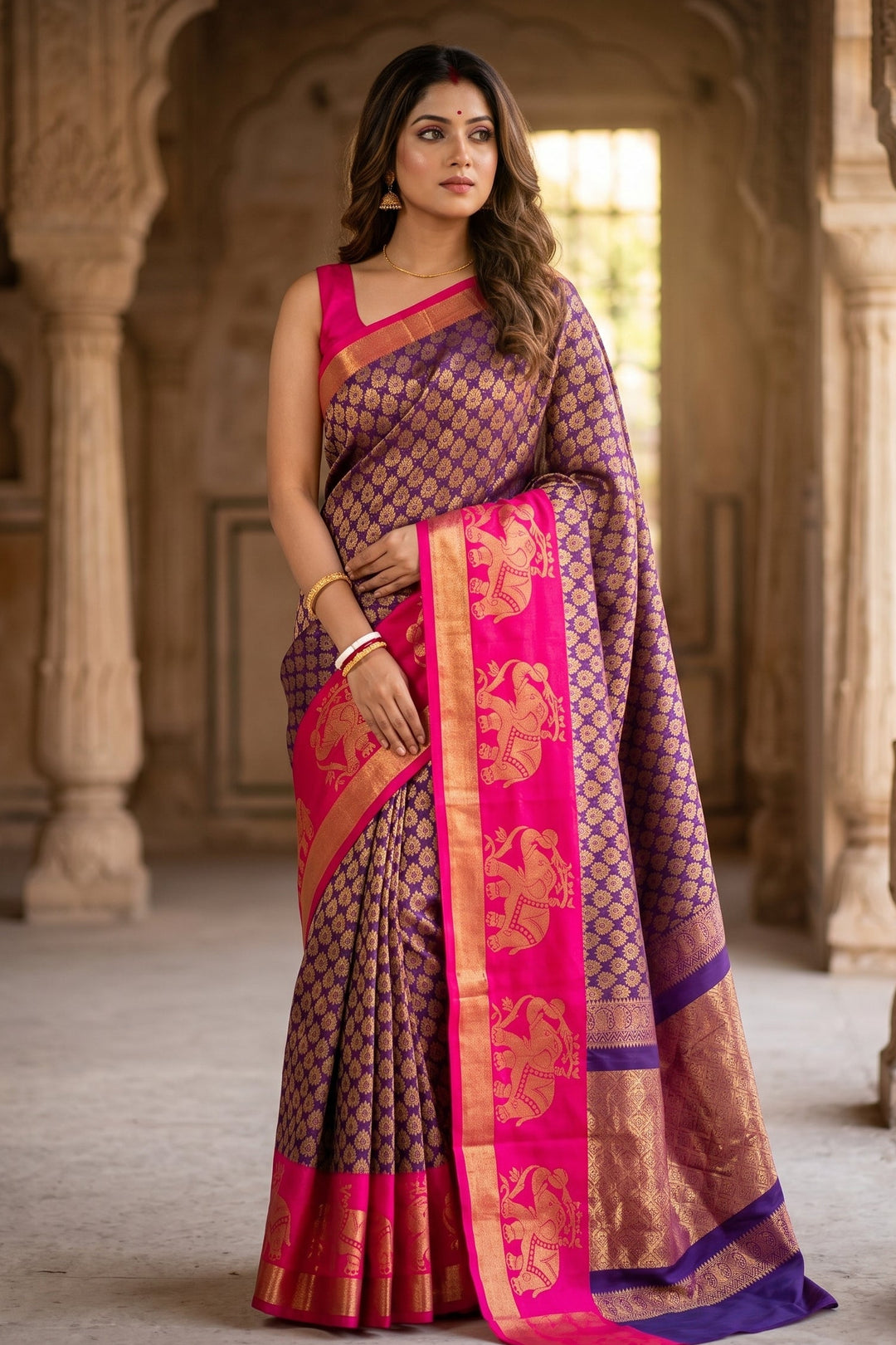 Beautiful Traditional Kuppadam Silk Saree