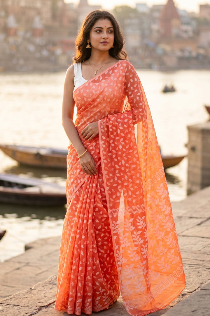 Sreelata Dhakai Jamdani Saree