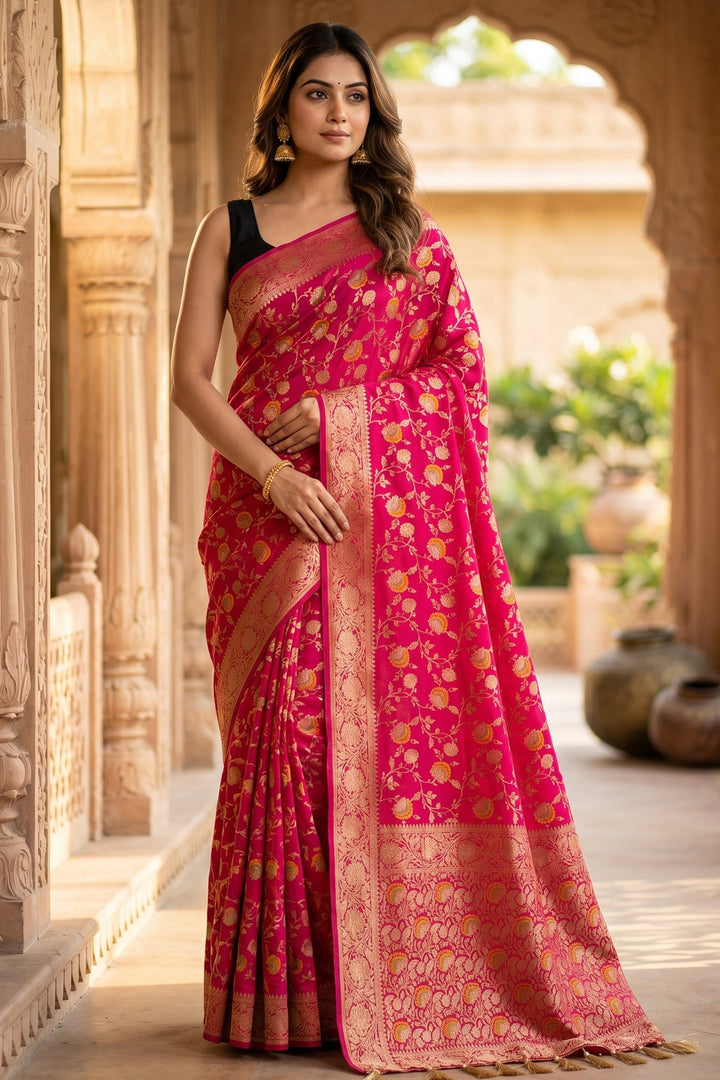 Rani Meher Banarasi Saree