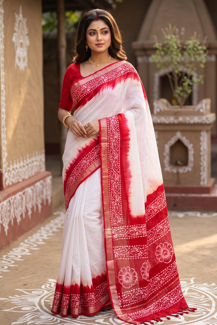 Mrinmoyee (মৃন্ময়ী) Cotton Linen Saree