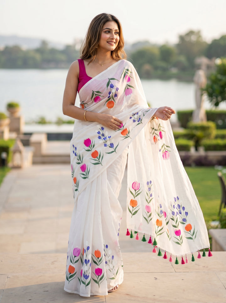 Tulip Vibe Mul Cotton Saree