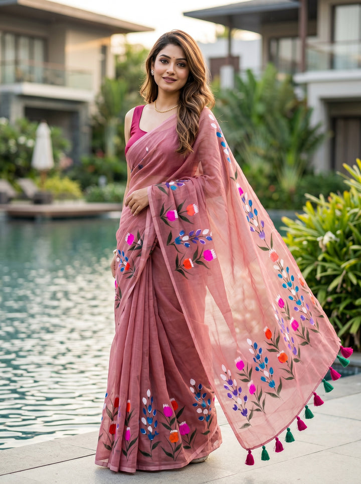 Tulip Vibe Mul Cotton Saree