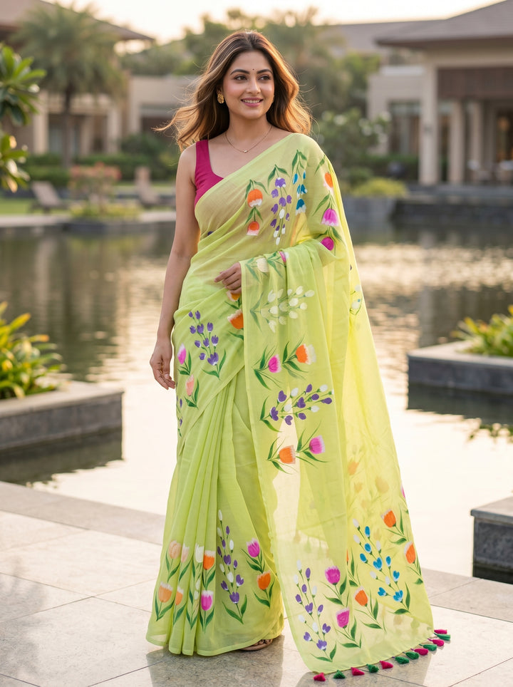 Tulip Vibe Mul Cotton Saree
