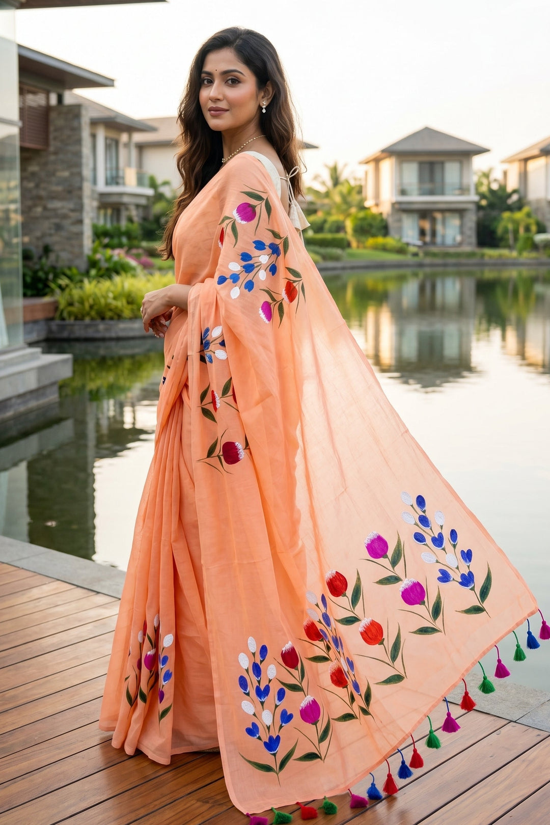 Tulip Vibe Mul Cotton Saree