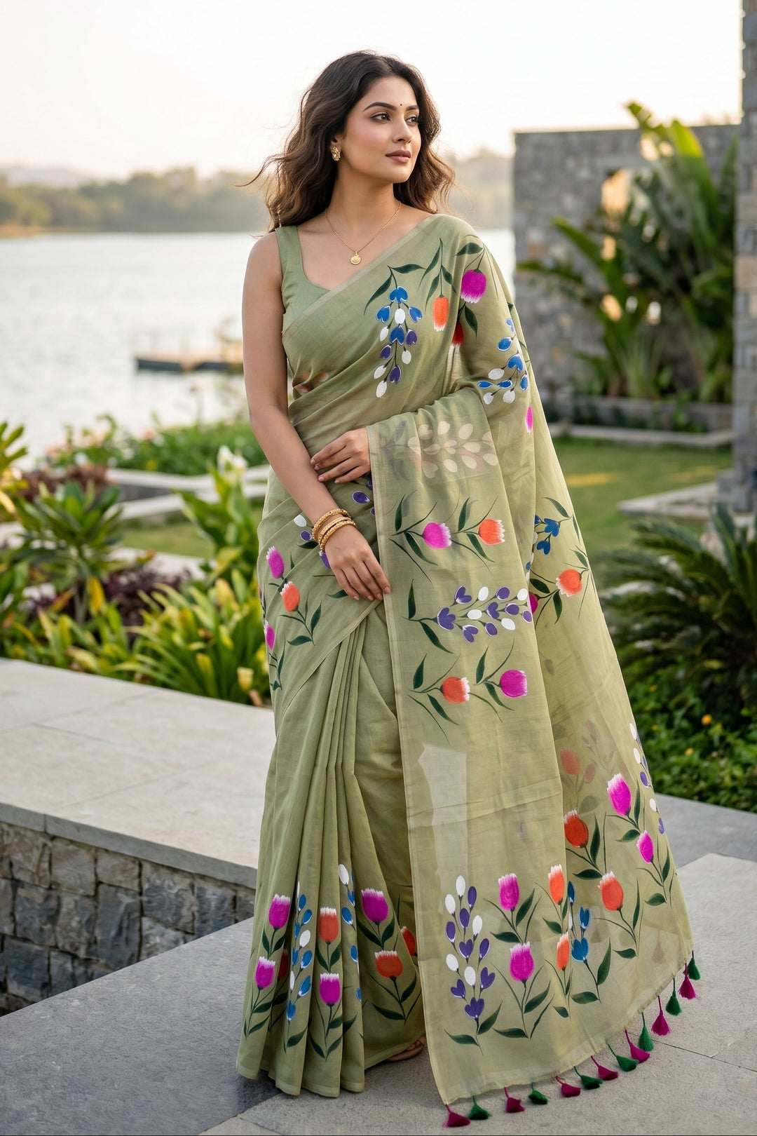 Tulip Vibe Mul Cotton Saree
