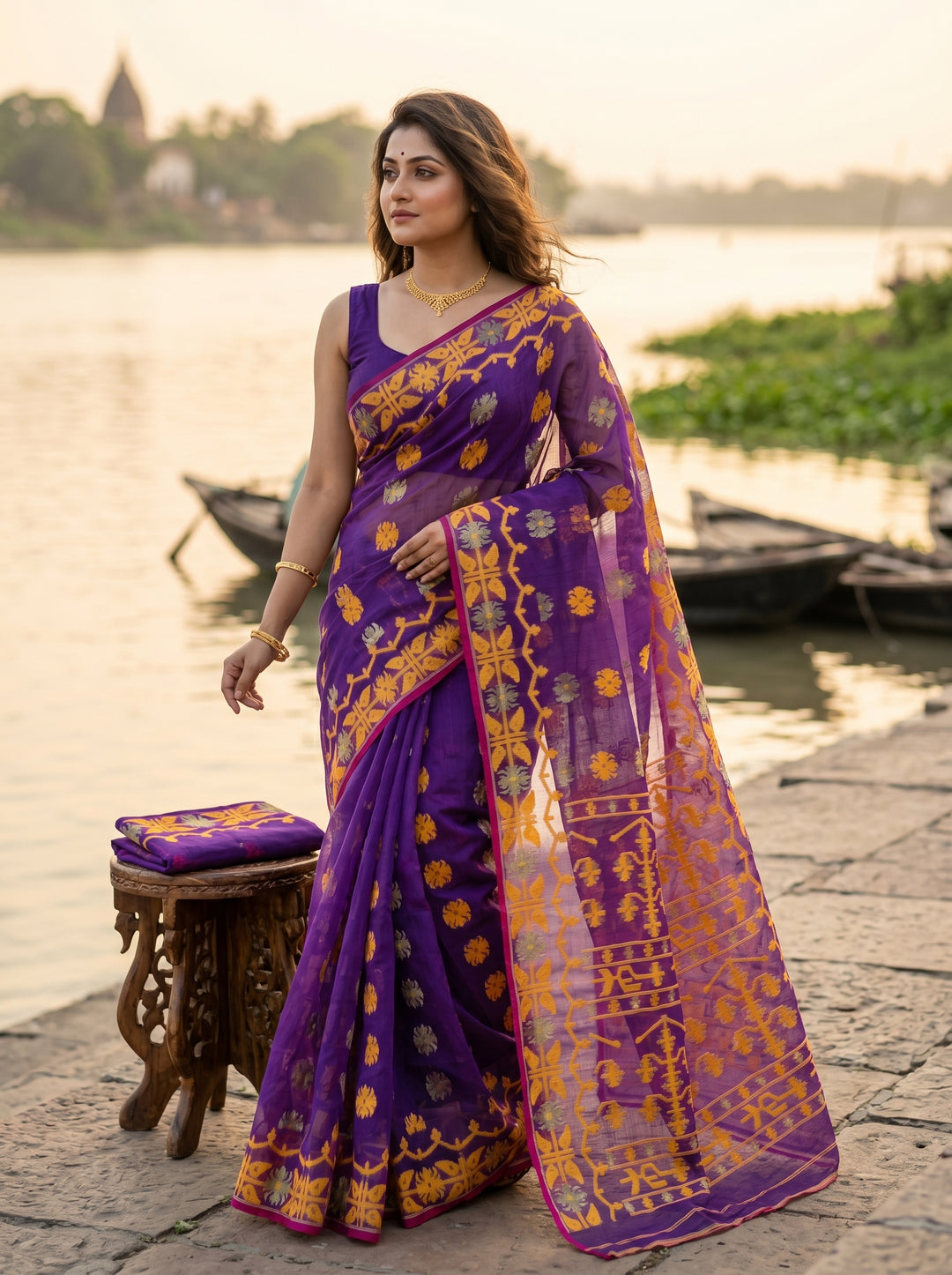 Kanaklata  Jamdani  Saree
