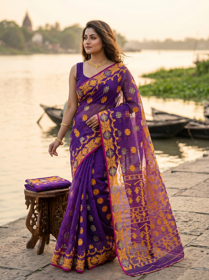 Kanaklata  Jamdani  Saree