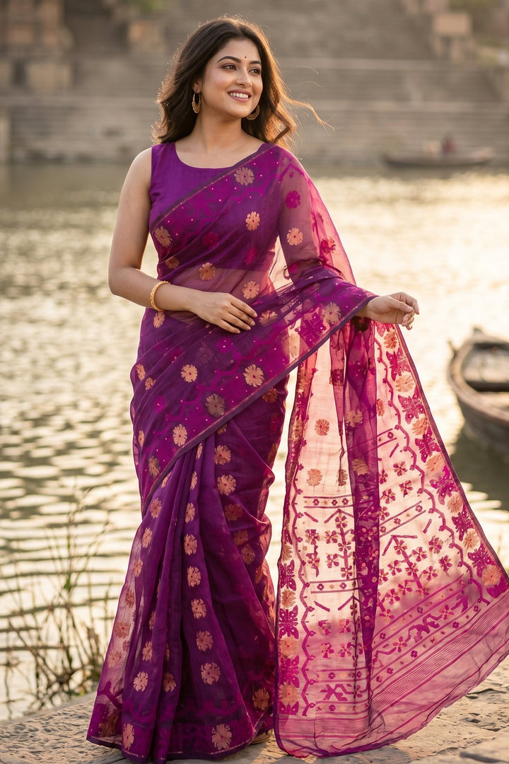 Kanaklata  Jamdani  Saree