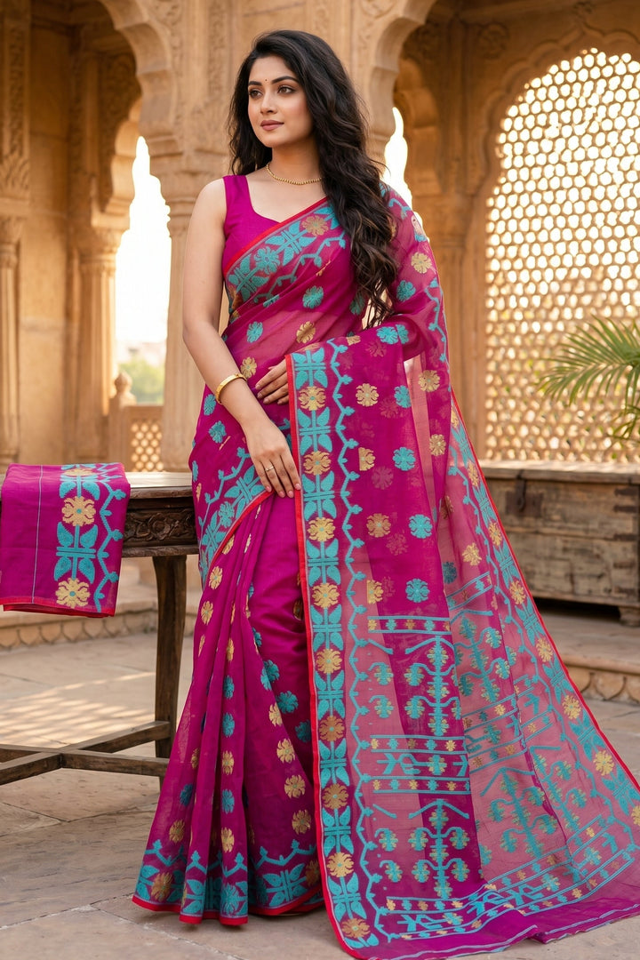 Kanaklata  Jamdani  Saree