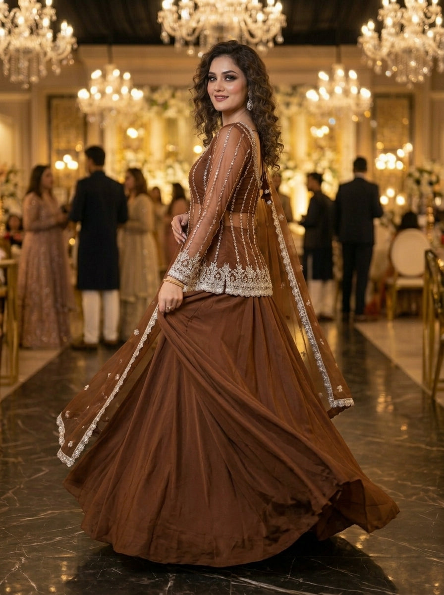 Crystal Radiance Designer Sharara Set