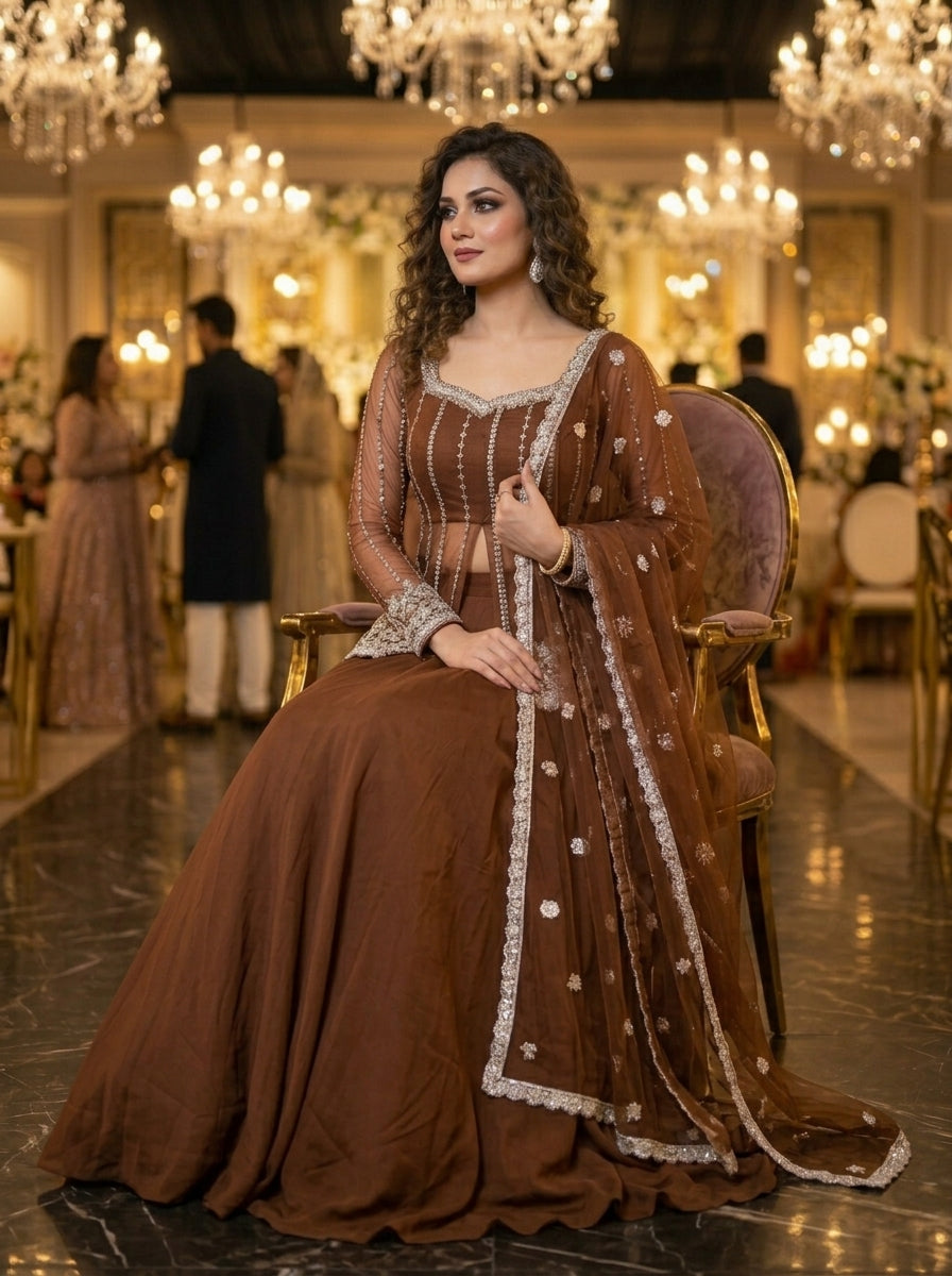Crystal Radiance Designer Sharara Set