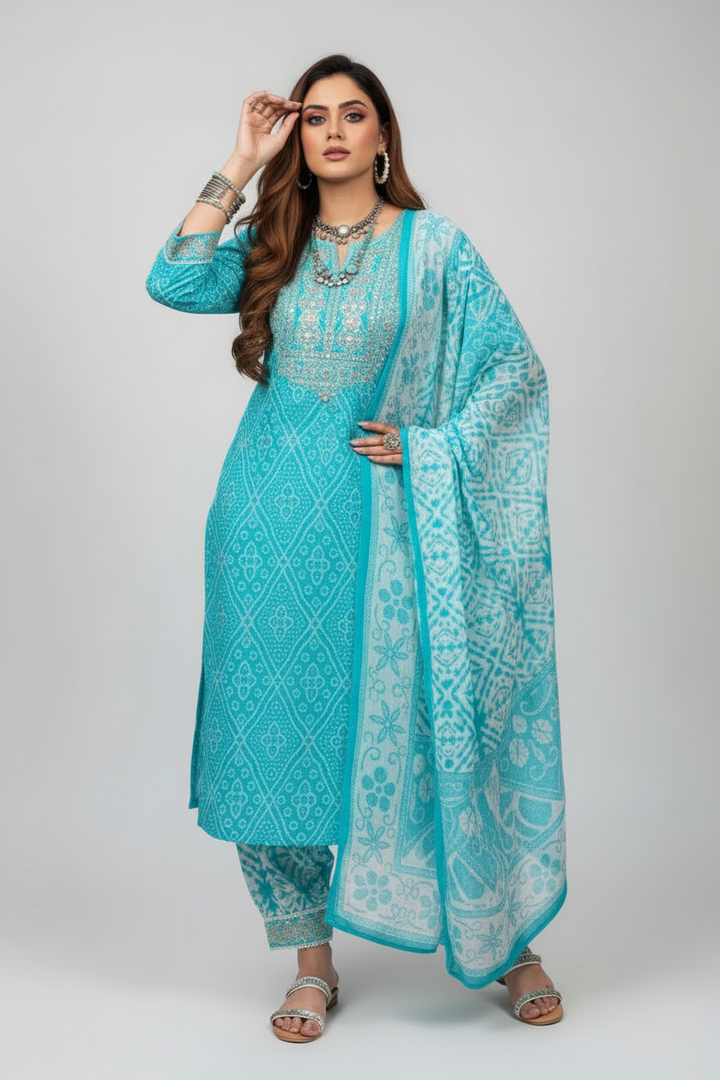 Jaipur Gulnar Kurti Set