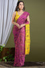 Delicate Touch Of Madhubani Cotton Silk Saree