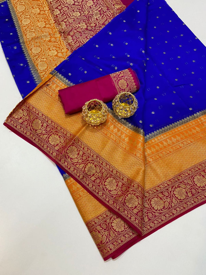 Banarasi Semi Georgette Soft Silk Saree