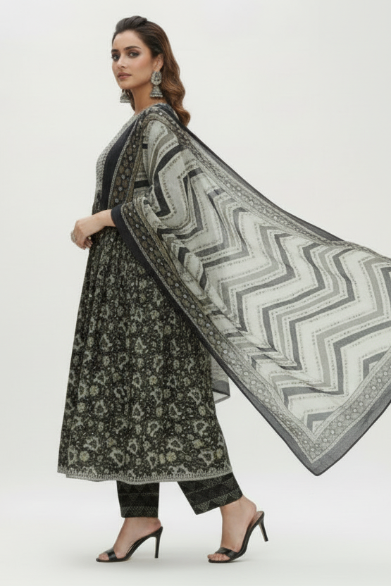 Naira Cut Kurti Set