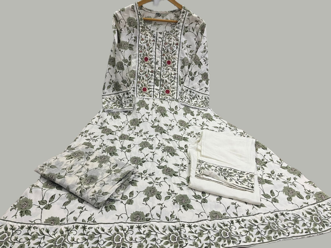 Printed Anarkali Set