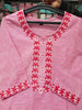 Classy Pink Khadi Cotton Kurti Set