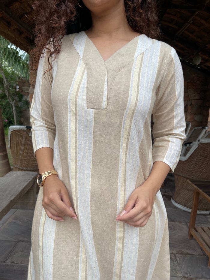 Jaipuri A-line Kurti Set