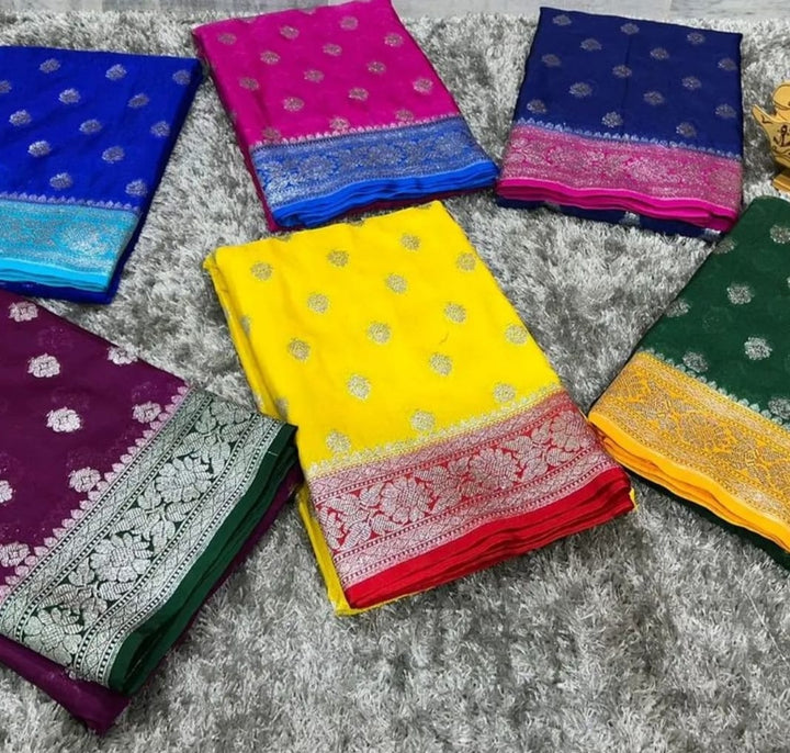 Banarasi Semi Katan Light Silk Saree