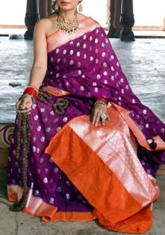 Banarasi Semi Katan Light Silk Saree