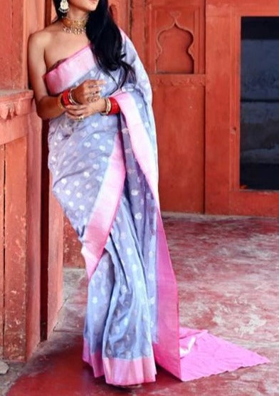 Banarasi Semi Katan Light Silk Saree