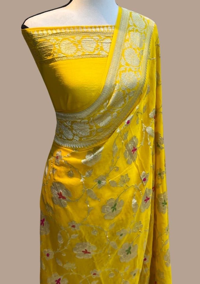 Georgette Silk Banarasi Saree