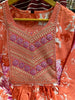 Energetic Orange Naira Cut Kurti Set