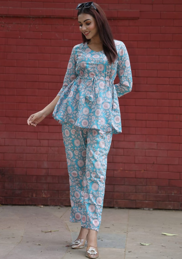 Warmth Of Blue Smarty Co-Ord Set