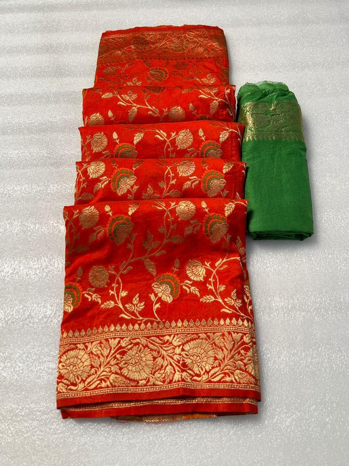 Charming  Khaddi Georgette Banarasi Saree