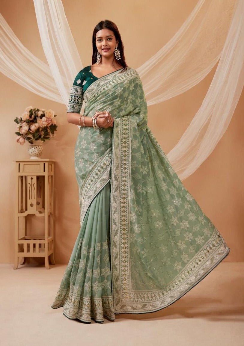 Showstopper soft georgette Fancy saree