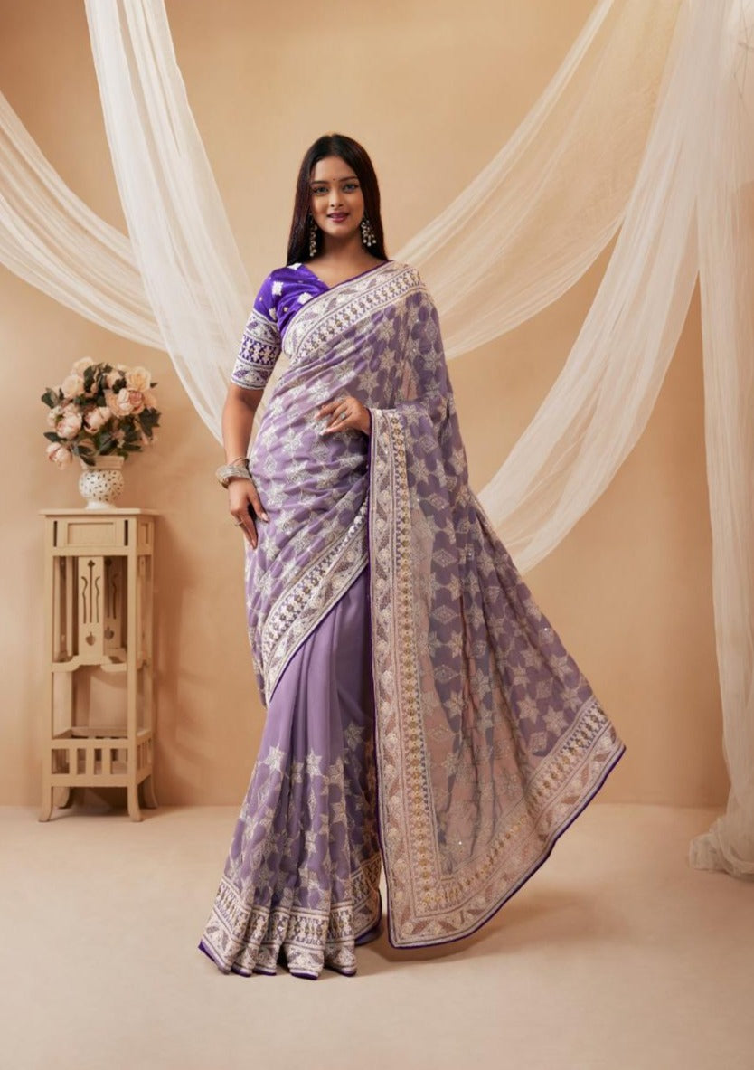 Showstopper soft georgette Fancy saree