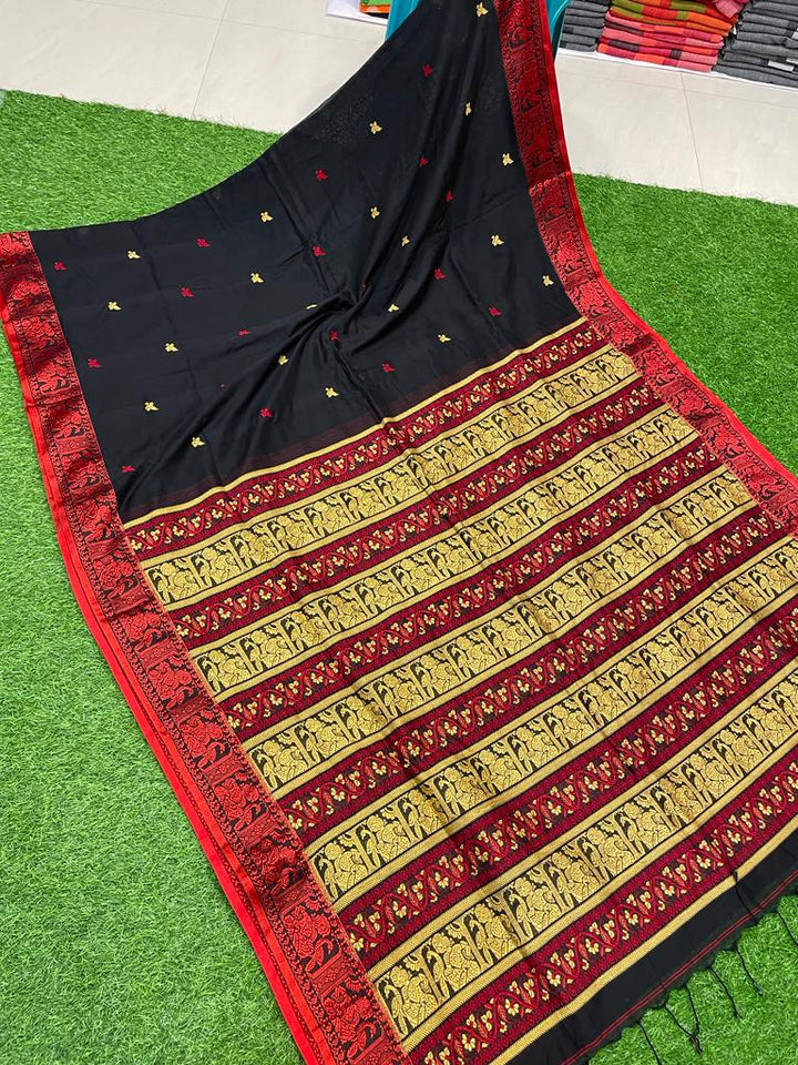 Royal Mercerized Cotton Jamdani Saree