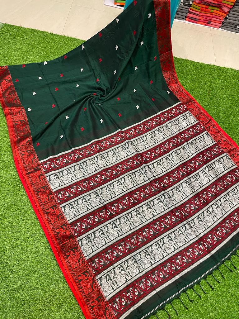 Royal Mercerized Cotton Jamdani Saree