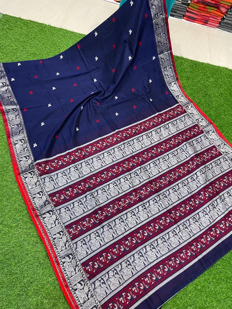 Royal Mercerized Cotton Jamdani Saree