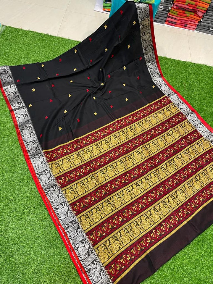 Royal Mercerized Cotton Jamdani Saree