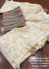 Warm Ivory Georgette Braso Saree