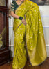 Magical Yellow Green Combination Banarasi Silk Saree