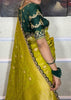 Magical Yellow Green Combination Banarasi Silk Saree