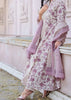 Serenity of Lilac Ivory Anarkali Jaipur Kurti Set