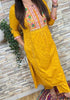 Benevolent Yellow Embroidered Jaipur Kurti Set with Pocket
