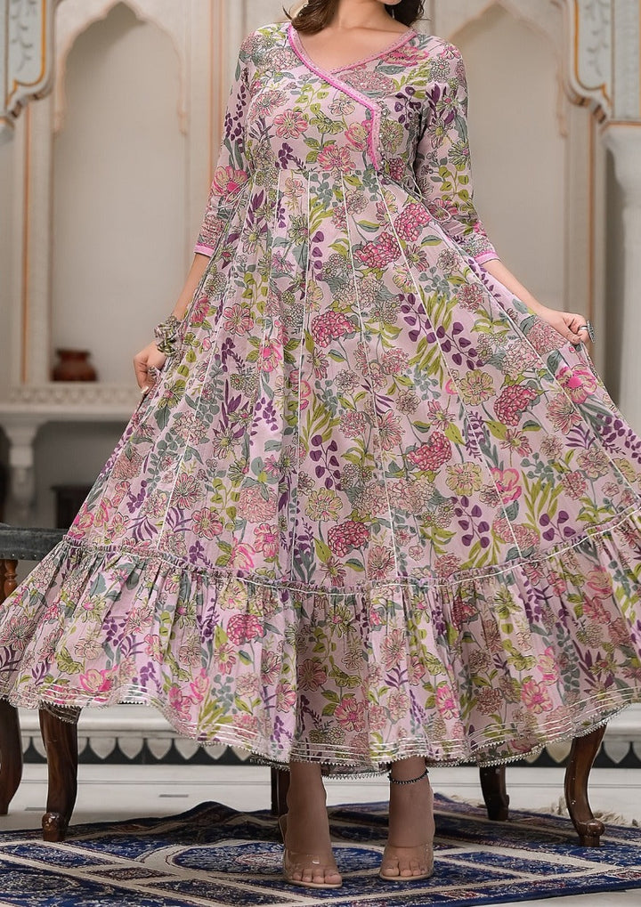 Floral Affair Beautiful Jaipur cotton Frock