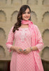 Feminine Pink Jaipur Pure Cotton Kurti Set