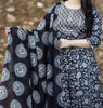 Black Rose Jaipur Cotton Kurti Set