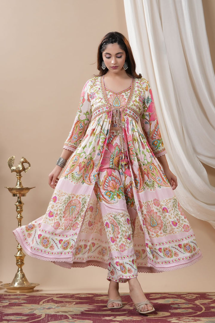 Floral Fiesta - A Designer Suit Set