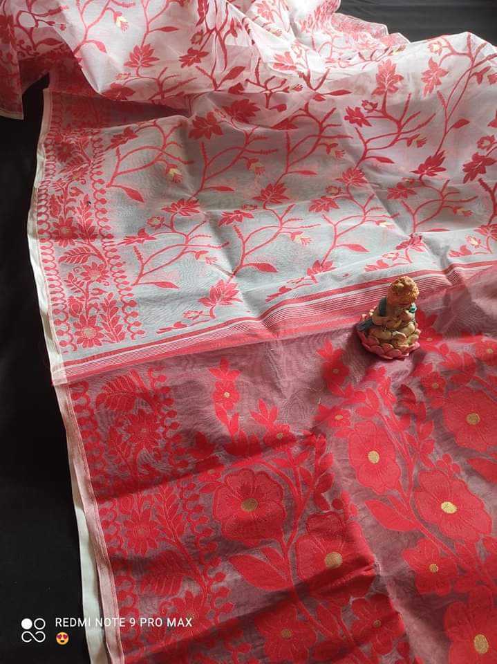 Baisakhi Mon Luxurious Dhakai Jamdani Saree