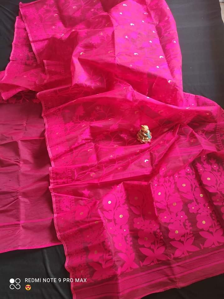 Baisakhi Mon Luxurious Dhakai Jamdani Saree