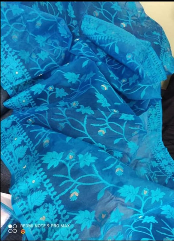 Baisakhi Mon Luxurious Dhakai Jamdani Saree